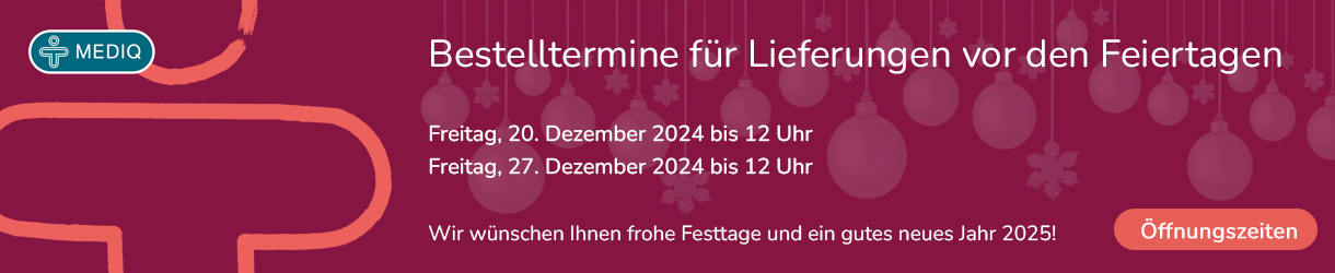 Bestelltermine für Lieferungen vor den Feiertagen